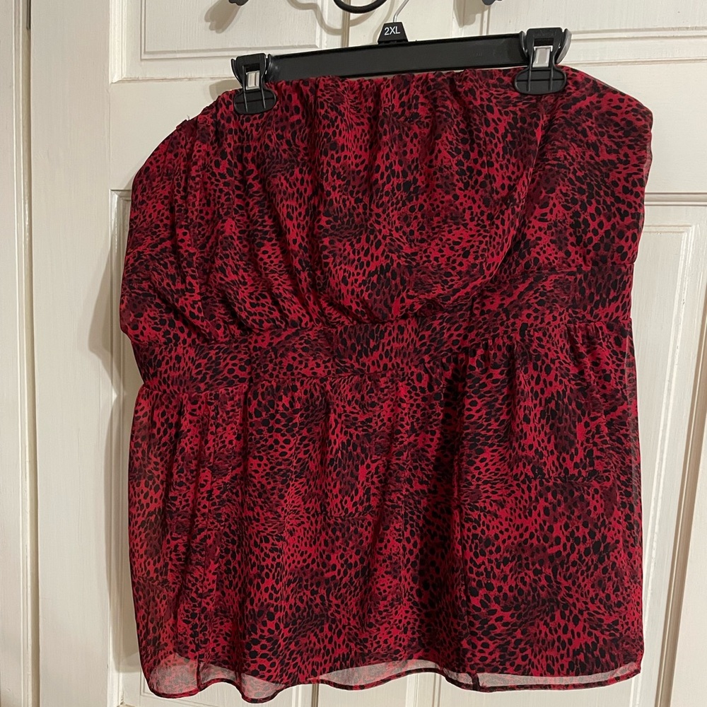 Lane Bryant chiffon sleeveless top